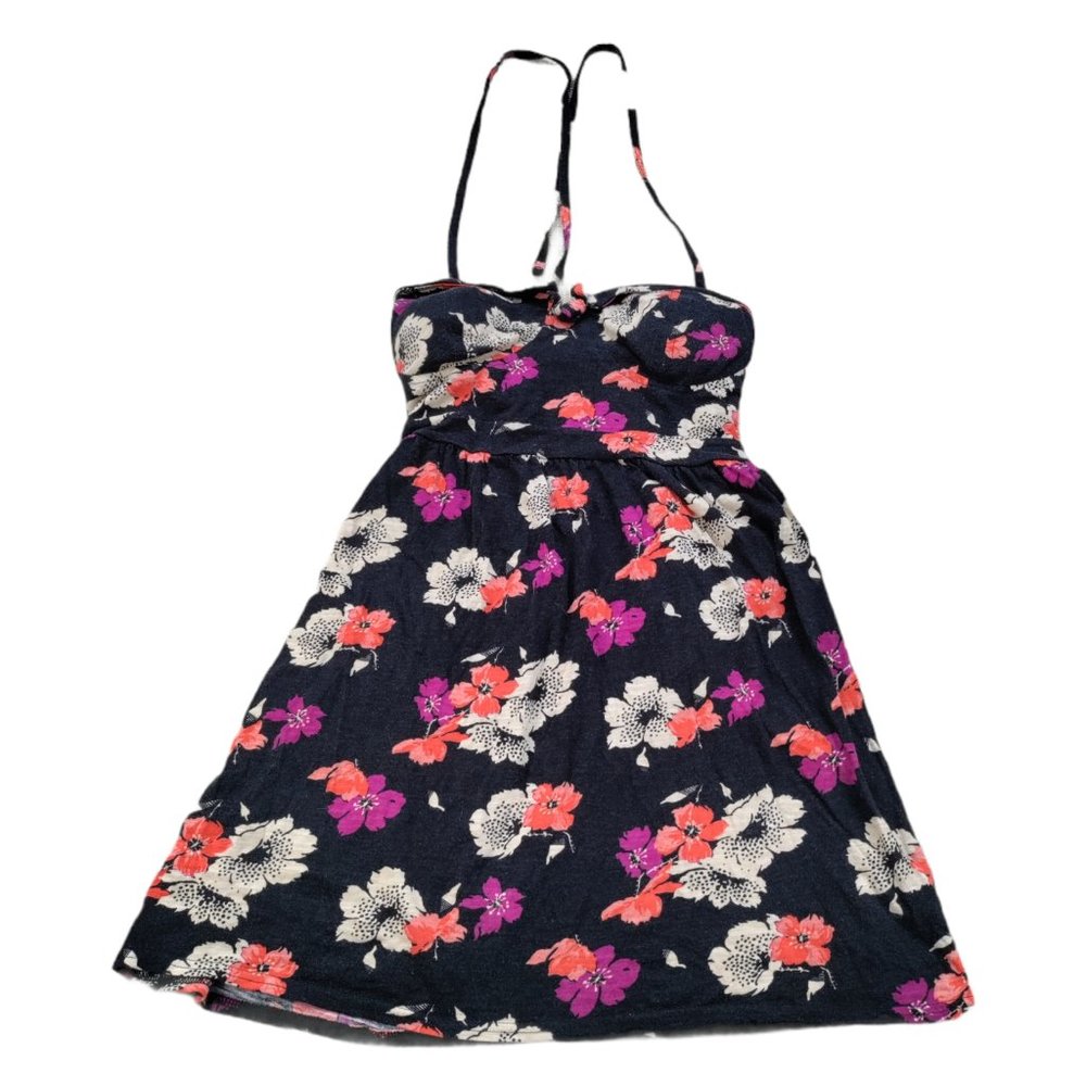 American Eagle Outfitters Women Size S Midi Dress Pink Sleeveless Floral Cotton